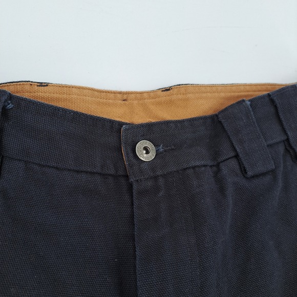 Duluth Trading Co Fire Hose Cargo Pants Mens 36x30 Cotton Navy Blue Relaxed Fit - Picture 3 of 11